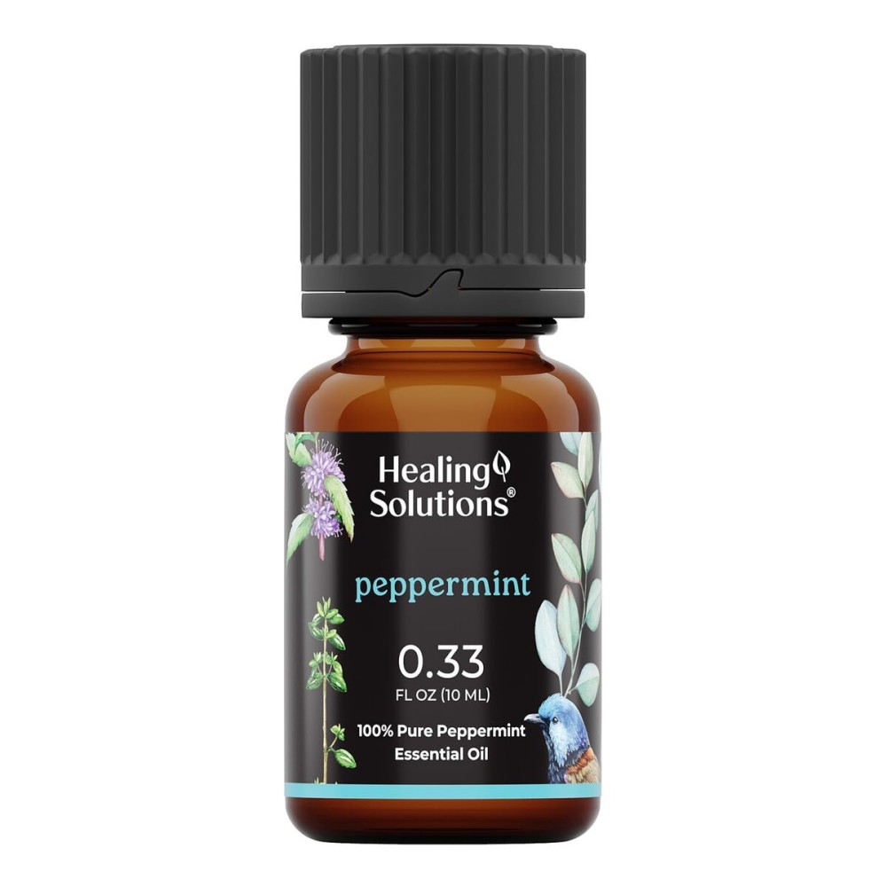 Healing Solutions Peppermint Essential Oil - 0.33 Fluid Ounces