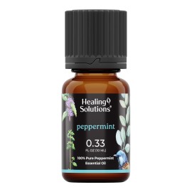 Healing Solutions Peppermint Essential Oil - 0.33 Fluid Ounces