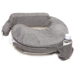 My Brest Friend Nursing Pillow - Deluxe - Enhanced Comfort w/ Slipcover - Ergonomic Breastfeeding Pillow For Ultimate Support For Mom & Baby - Adjustable Pillow W/ Handy Side Pocket, Evening Grey