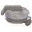 My Brest Friend Nursing Pillow - Deluxe - Enhanced Comfort w/ Slipcover - Ergonomic Breastfeeding Pillow For Ultimate Support For Mom & Baby - Adjustable Pillow W/ Handy Side Pocket, Evening Grey