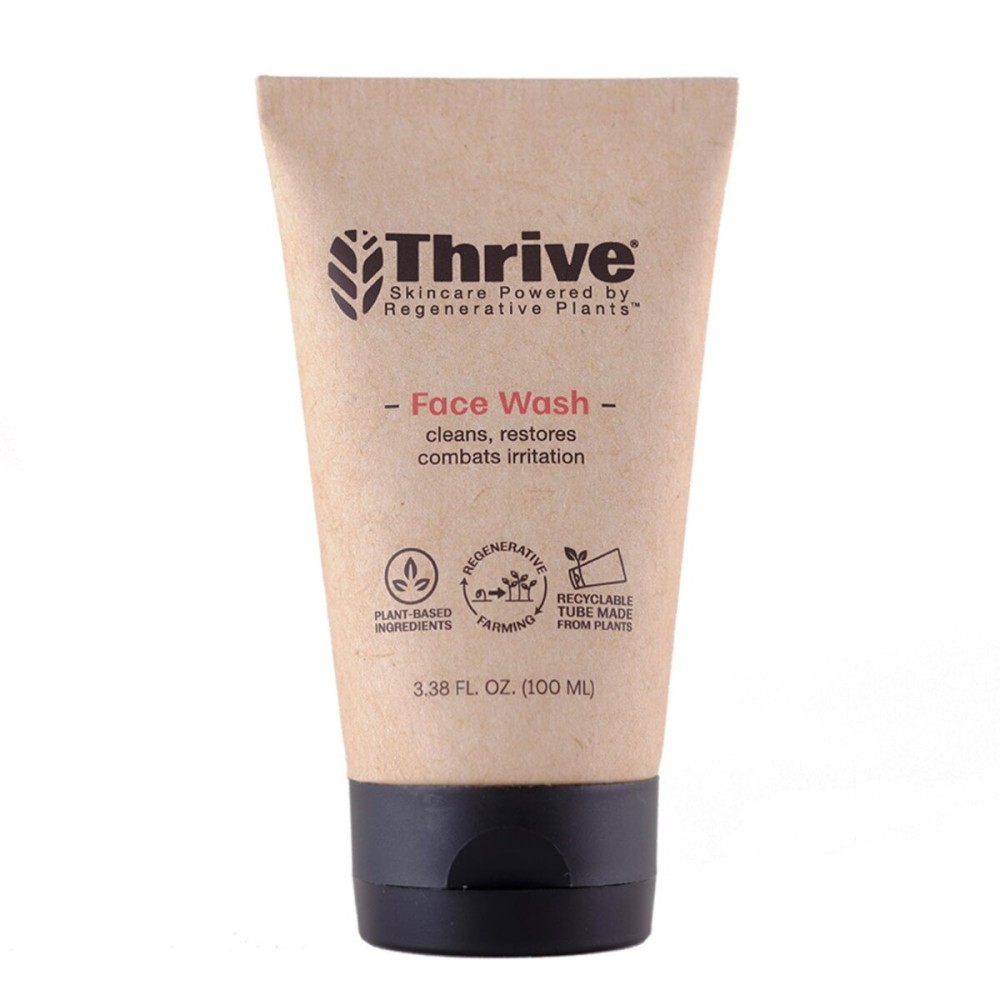 Thrive Natural Care Face Wash Gel - Daily Facial Cleanser - Gently Cleanses Face Without Over Drying - Vegan