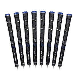 Golf Pride CP2 Wrap Golf Club Grip - Classic Wrap Grip with High-Tack Soft Rubber for Comfort & Control - Less Tension & More Power with Plus4 Technology - Midsize - 8 Pack