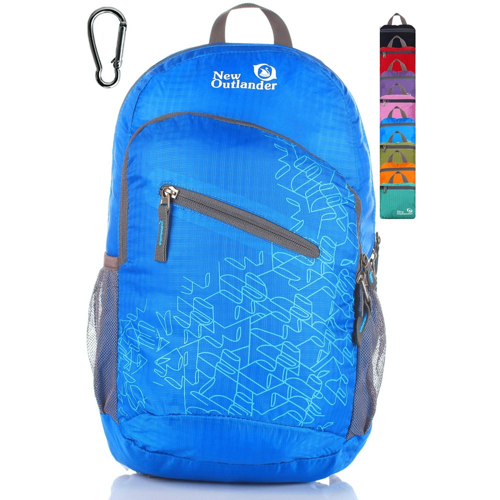 Outlander Packable Handy Lightweight Travel Hiking Backpack Daypack-Light Blue