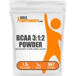 BulkSupplements.com BCAA 3:1:2 Powder - BCAA Supplements, Branched Chain Amino Acids Powder - Unflavored & Gluten Free, 1.5g per Serving, 1kg (Pack of 5) (11 lbs)