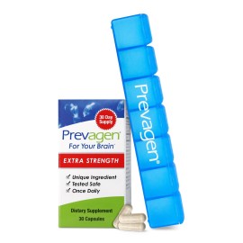 Prevagen Extra Strength - 30 Capsules (1 Month Supply) | Formulated for Your Brain | 20mg of Apoaequorin Plus Vitamin D3 with 7-Day Pill Minder