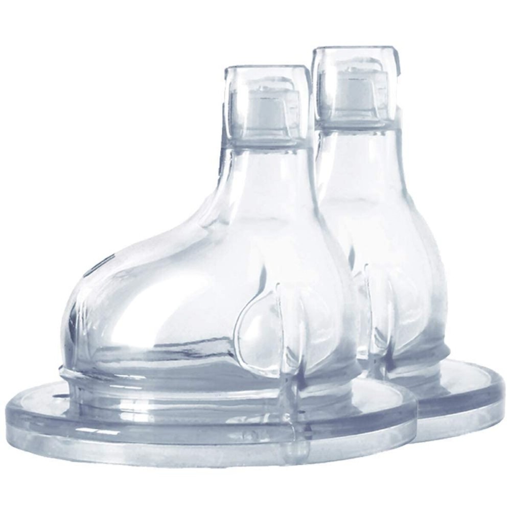Pura Kiki XL Sipper Spouts - 100% Medical-Grade Silicone, Anti-Colic, Non Plastic Suitable for Babies, Kids, Toddlers, Preschoolers- 2-Pack