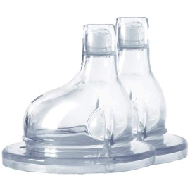 Pura Kiki XL Sipper Spouts - 100% Medical-Grade Silicone, Anti-Colic, Non Plastic Suitable for Babies, Kids, Toddlers, Preschoolers- 2-Pack