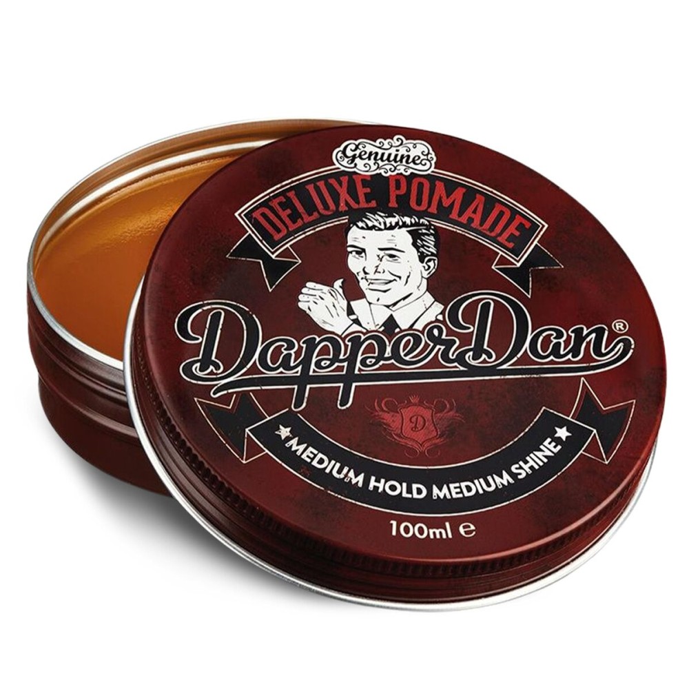 Deluxe Pomade By Dapper Dan, Medium Hold Medium Shine, No Greasiness Or Flakiness, Citrus & Vanilla Fragrance 100ml