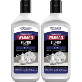 Weiman Silver Polish, 8 ounce Bottles, pack of 2