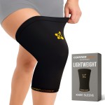 CopperJoint Knee Compression Sleeve Knee Support for Women & Men - Breathable Copper Infused Nylon - Non-Slip - For Pain Relief, Recovery, Swelling & Circulation - Single Sleeve Only (Large)