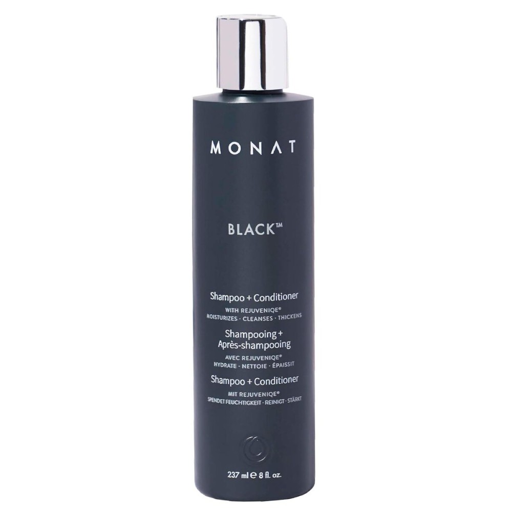 MONAT Black Shampoo + Conditioner - A 2-in-1 Formula for Optimal Hair Care in One Step - Cleanses, Conditions, and Promotes Stronger, Healthier-Looking Hair - For All Hair Types - 237ml (8.0 fl oz)