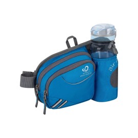 WATERFLY Fanny Pack Waist Bag: Waist Pack for Women Men with Water Bottle Holder Hiking Fanny Pack for Running Walking DogWalking Travel Cycling