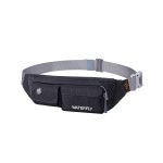 WATERFLY Fanny Pack for Women Men Water Resistant Small Waist Pouch Slim Belt Bag with 4 Pockets Lightweight Crossbody Chest Bag Fit All Phones, 11.02 x 2.1 x 4.3 inch