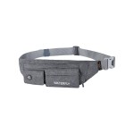 Waterfly Slim Soft Polyester Water Resistant Waist Bag Pack for Man Women Outdoors Running Climbing Carrying iPhone 5 6 Plus Samsung S5 S6 (Gray)