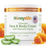 Hydrating Face Moisturizer & Body Cream with Manuka Honey Cream - Organic Face Moisturizer with Honey for Extremely Dry Skin - for Dry & Itchy Skin, Rosacea & Eczema Prone Skin 4oz