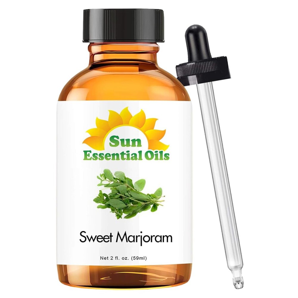 Sun Essential Oils Sweet Marjoram Essential Oil 2 oz - Aromatherapy Oil