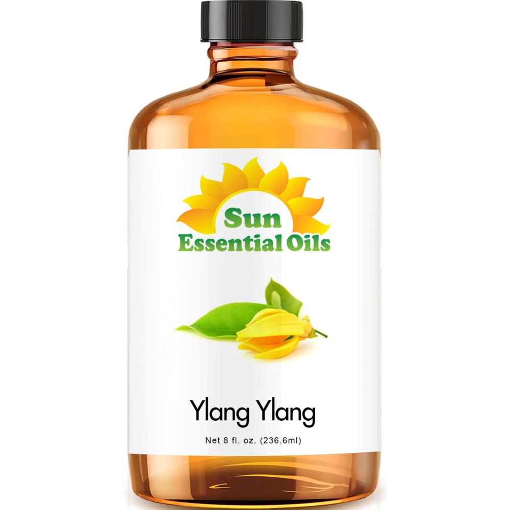 Sun Essential Oils 8 oz Ylang Ylang Essential Oil - Aromatherapy Oil