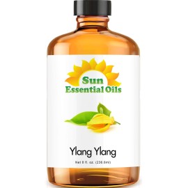 Sun Essential Oils 8 oz Ylang Ylang Essential Oil - Aromatherapy Oil