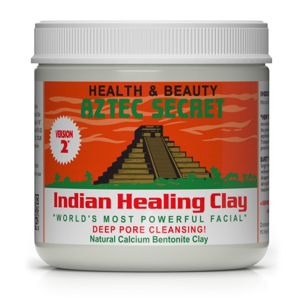 Aztec Secret - Indian Healing Clay 1 lb - Deep Pore Cleansing Facial & Body Mask - The Original 100% Natural Calcium Bentonite Clay - New Version 2