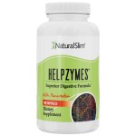 NaturalSlim Digestive Enzymes for Women & Men - Helpzymes Essential Enzymes for Digestion, Gut Health, Gas Bloating Relief with Bromelain, Ox Bile, Pancreatin. & Betaine HCL - 100 Capsules Solo