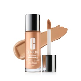 Clinique Beyond Perfecting Lightweight Liquid Foundation + Concealer For Dry Combination to Oily Skin Types | Full Coverage + Natural Matte Finish, Beige, 1 Fl Oz