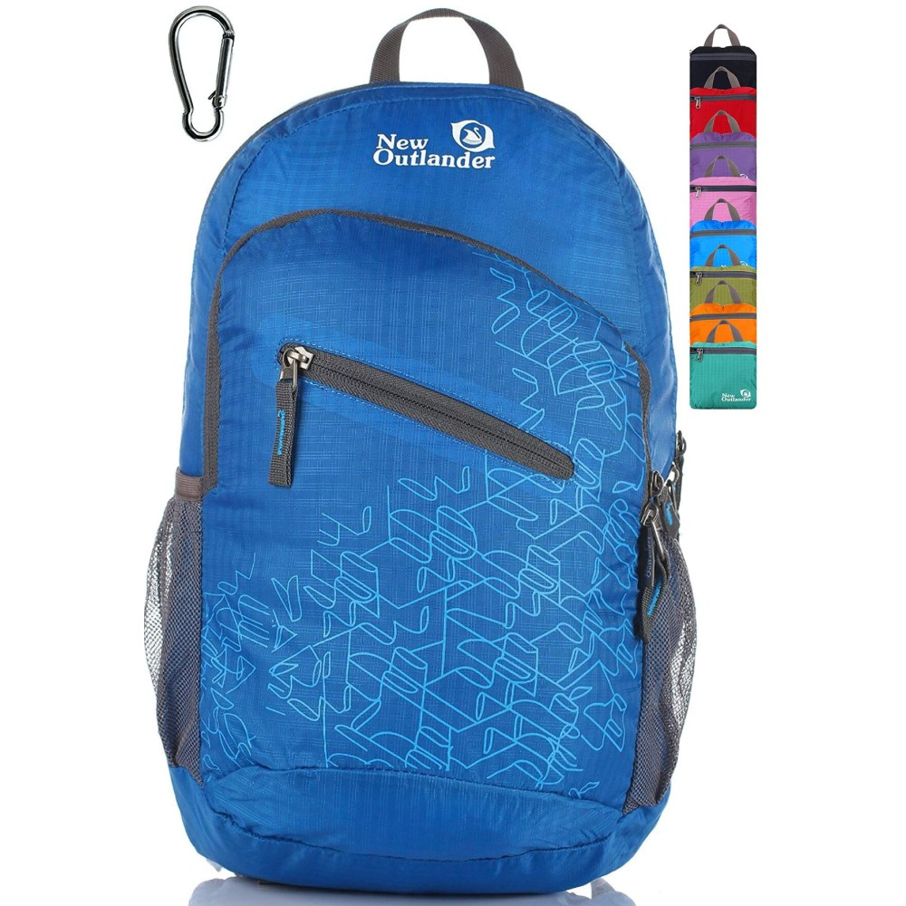 Outlander Packable Handy Lightweight Travel Hiking Backpack Daypack-Dark Blue