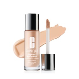 Clinique Beyond Perfecting Lightweight Liquid Foundation + Concealer For Dry Combination to Oily Skin Types | Full Coverage + Natural Matte Finish, Alabaster, 1 Fl Oz