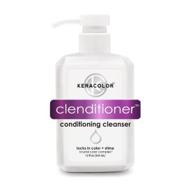 Keracolor Clenditioner Co Wash Cleansing Conditioner Keratin Infused Color Safe Prevents Fade Replaces Your Shampoo, 12 Fl Oz