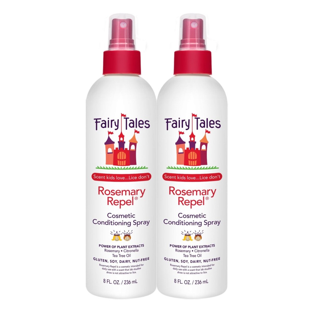 Fairy Tales Rosemary Repel Daily Kids Conditioning Spray - Kids Like the Smell, Lice Do Not, 8 fl oz. (Pack of 2)