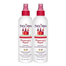 Fairy Tales Rosemary Repel Daily Kids Conditioning Spray - Kids Like the Smell, Lice Do Not, 8 fl oz. (Pack of 2)