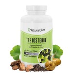 NaturalSlim Natural Testosterone Booster for Men - Male Enhancing Supplement with Ginkgo Biloba, L Arginine, Zinc, Vitamin B3, & Testofen for Energy, Muscle Builder & Metabolism - 180 Capsules