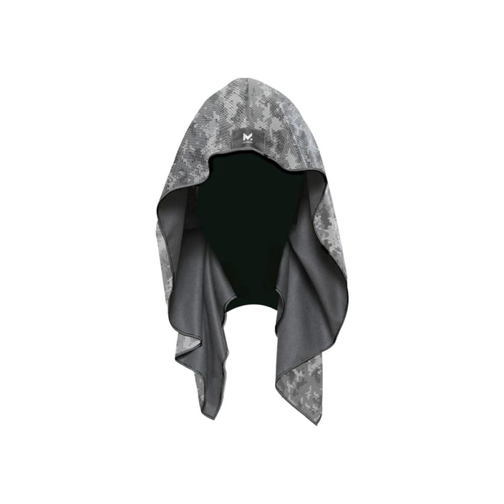 MISSION Cooling Hoodie Towel- Sport Hood Towel, Cools when Wet, UPF 50, Contours Your Head to Stay in Place- Digi Camo