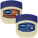 Vaseline Original & Cocoa Butter Healing Jelly Travel-Size Variety 2-Pack - Rich Moisturizing Ointment, Skin Protectant for Soothing Cracked, Dry Skin, 1.75 Oz Ea