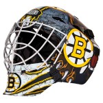 Franklin Sports Boston Bruins NHL Hockey Goalie Face Mask - Goalie Mask for Kids Street Hockey - Youth NHL Team Masks for Kids