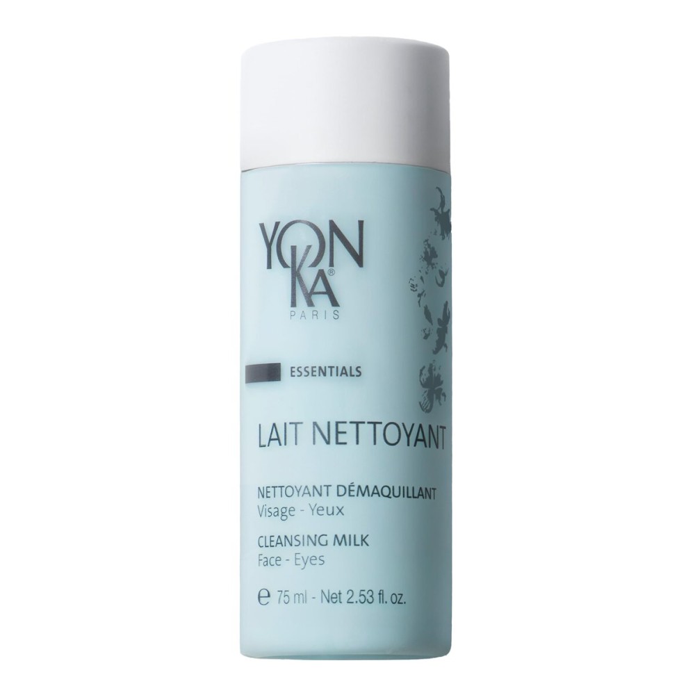Yon-Ka Lait Nettoyant | Gentle Milk Cleanser & Makeup Remover with Plant-Based Ingredients | Moisturizes and Balances Skin pH | All Skin Types and Paraben Free | Travel Size 2.53 fl oz