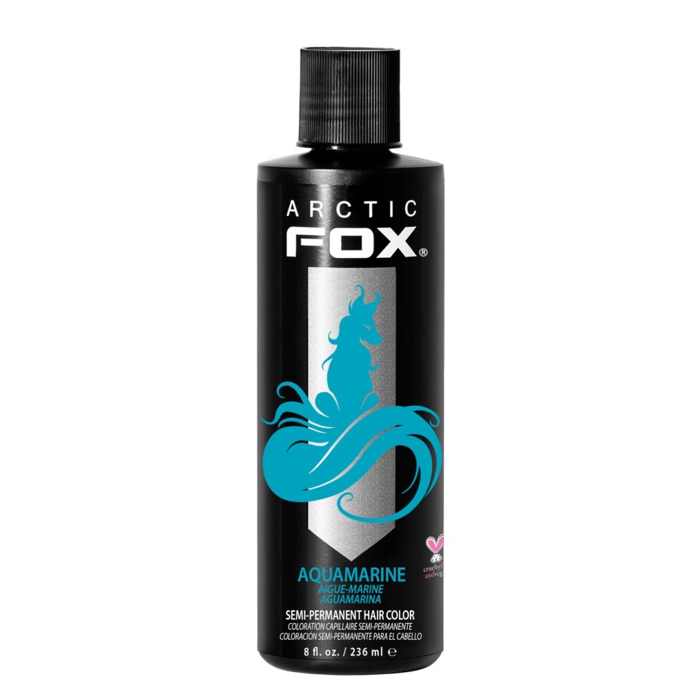ARCTIC FOX Vegan and Cruelty-Free Semi-Permanent Hair Color Dye (8 Fl Oz, AQUAMARINE)