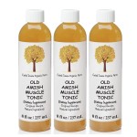 Caleb Treeze Old Amish Muscle Tonic 8 fl oz, Restless Legs, Muscle Cramps & Spasm Relief, Leg Cramps Relief, Foot Cramps Relief- Pack of 3