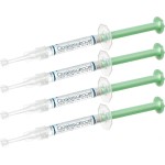 Opalescence 15% Gel Syringes Teeth Whitening Refill Kit - Low Sensivity (4 Syringes) - Cool Mint - Carbamide Peroxide - Made in The USA by Ultradent Tooth Whitening 5195-2
