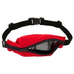 SPIbelt Kids Pocket Belt, Expandable Pocket, Adjustable Waist, No Bounce, No Logo Band, Red with Black Zipper