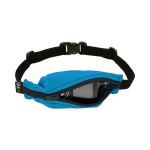 SPIbelt Kids Pocket Belt, Expandable Pocket, Adjustable Waist, No Bounce, No Logo Band, Turquoise with Black Zipper