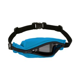SPIbelt Kids Pocket Belt, Expandable Pocket, Adjustable Waist, No Bounce, No Logo Band, Turquoise with Black Zipper
