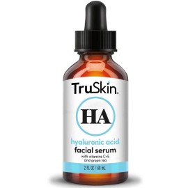 TruSkin Hyaluronic Acid Serum for Face + 7 Ultra Hydrating Ingredients - Best Face Serum for Moisturizing, Visibly Plumping Skin & Smoothing the Look of Fine Lines, 2 fl oz
