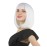 eNilecor Short Bob Hair Wigs 12 Straight with Flat Bangs Synthetic Colorful Cosplay Daily Party Wig for Women Natural As Real Hair+ Free Wig Cap (White)