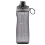 Pogo BPA-Free Tritan Plastic Water Bottle with Chug Lid, 18 Oz, Grey
