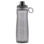 Pogo BPA-Free Tritan Plastic Water Bottle with Chug Lid, 32 Oz, Grey
