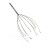 Body Back Scalp Massager, Head Scratcher, Manual Head Massager for Stress Relief, Relaxing Scalp Scratcher, Tingler for Gentle Hair Stimulation (Silver)