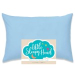 Little Sleepy Head Toddler Pillowcase, 100% Cotton & Hypoallergenic Pillow Case for Toddler Pillow, Snug Fit Envelope Pillowcase, 13x18 Pillowcase, Pilllow Sold Separately (Blue)