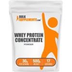 BulkSupplements.com Whey Protein Concentrate Powder - Whey Protein Powder Supplement, Unsweetened, Unflavored & Gluten Free, 30g per Serving, 1kg (Pack of 5) (11 lbs)