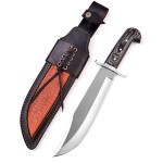 REG-109 Handmade D2 Steel 15.25 Inches Bowie Knife - Solid Engineered Wood Handle
