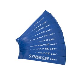 Synergee 10 Pack Mini Band Resistance Loop Exercise Bands Blue Heavy Resistance